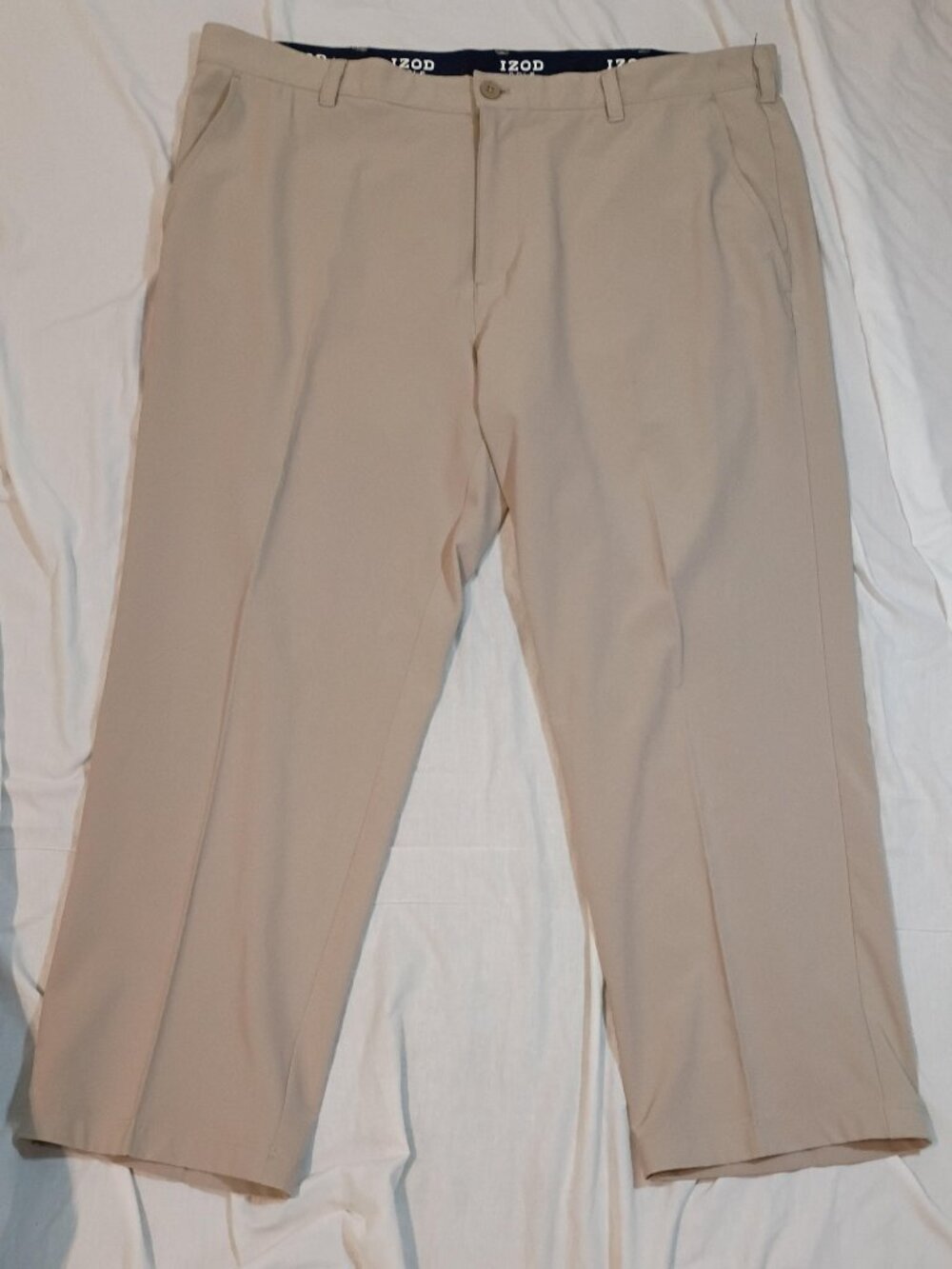 IZOD Golf/Pants/Mens 40x29/Tan/Khaki Golf Country Club Business Casual Classic